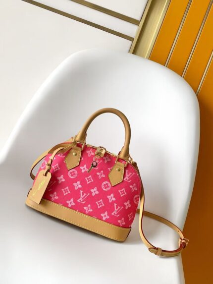 Louis Vuitton Alma BB bag M28272 Fuchsia Top Original