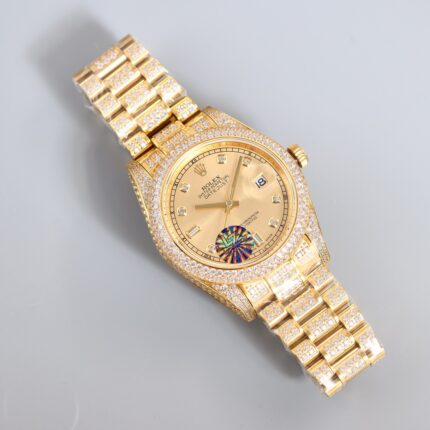 Rolex  Men's Full Diamond Datejust  top replica version