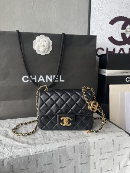 Chanel Lambskin leather paired with gold metal and a chain   France  High-end Custom Product