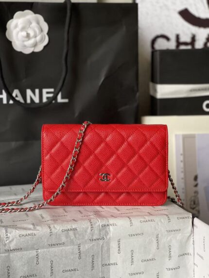 Chanel Chanel CF WOC Series Black Caviar