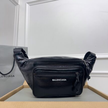 New Balenxxxga Paris  Imported Fragrant Leather Waist Bag