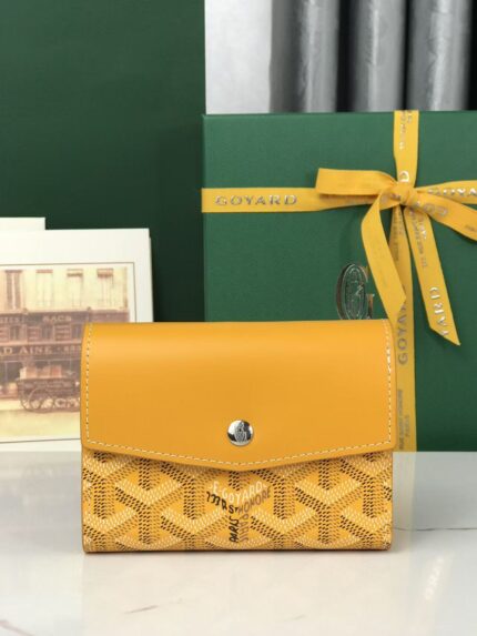 GOYARD Saint-Gabriel Goyardine canvas Envelope shaped Trifold Wallet