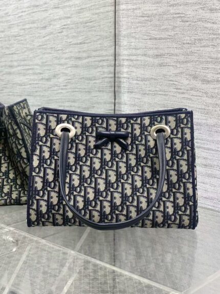 Dior 2026 Spring Summer New Monogram Bow Tote Bag